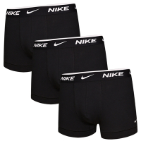 Nike Everyday Cotton Stretch 高彈力棉質 合身平口褲/四角褲/運動內褲/NIKE內褲-黑色 三入組