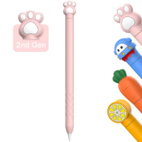 Suitable for Apple Apple Pencil 1st Generation 2nd Generation Pen Sleeve Cartoon Super Cute Series Silicone Protective Sleeve