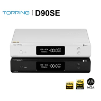 TOPPING D90SE MQA Decoder HI-Res Audio Fully Balanced DAC ES9038Pro Bluetooth LDAC DSD512 PCM768 Remote Control GUSTARD