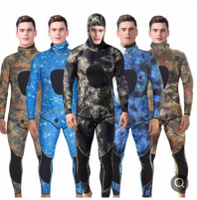 美琪 熱銷高彈保暖潛水服迷彩分體漁獵服迷彩服