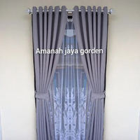 SKY - Gorden Blackout Polos Gorden Polos Doff Gorden Minimalis L 135cm T 300cm Abu muda sapron