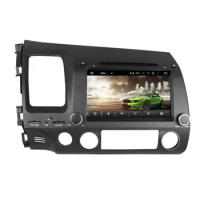 8" 2 Din PX6 Android 10.0 Car Radio For Honda CIVIC 2006-2011 LHD 6 Core Stereo Audio DVD Player Carplay Multimedia Player DSP