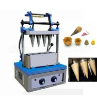 Automatic Egg Tray Machine 4-Head Egg Cone Ice Cream Wafer Machine Crispy Skin Machine Electric Ice Cream Cone Machine