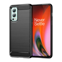 Brushed Case For Oneplus Nord2 5G 1+nord Carbon Fiber Cover for oneplus nord 2t 1+Nord2 Lite 5g Shockproof Cases Coque Fundas