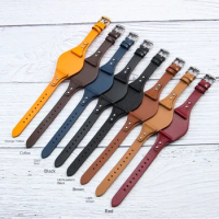 High Quality Pallet Bracelet Cowhide Genuine Leather Watch Wristband Tray Watch Band Strap 18mm for Fossil Watch Accessories
