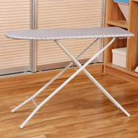 歐潤哲可摺疊燙衫板 家用落地式大號燙衣架 可調高度熨衫板- 36英寸銀白條紋 均碼
