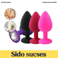 Butt Plug Silikone 3 Ukuran Super Lembut Empuk SEDANG