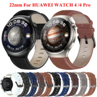 For Huawei Watch 4 Pro/Buds/GT2 GT3 Pro 46mm Leather Strap For Huawei GT2 Pro Band For Huawei Watch GT3 SE Watchband Bracelet