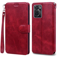 For OPPO A96 4G Case Silicone Leather Flip Wallet Case For OPPO A96 Case For OPPO A96 Phone Cover Coque Fundas Shell