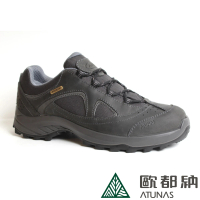 ATUNAS 歐都納 男款防水透氣低筒健行鞋(A1GCBB14N灰/寬楦/耐磨/防滑/制震*)