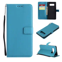 For Samsung Galaxy Note 8 Case flip leather case Soft Silicone Back Cover For galaxy note 8 SM-N9500 Phone Case with Card Holder