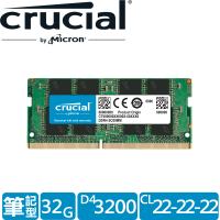 Crucial 美光 DDR4 3200 32GB 筆電記憶體(CT32G4SFD832A)