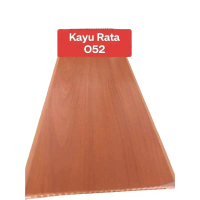 Plafon Kayu Rata 052 - PVC Minimalis tebal 8mm Lebar 20cm Panjang 1 Meter