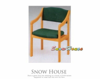 雪之屋 本色綠皮房間椅/洽談椅/休閒椅 X442-08
