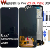 OLED For Oppo Vivo V21 5G LCD V2050 Display Touch Screen Digitizer Assembly Replace 6.44" For Vivo V21 5G LCD Screen Repairtment