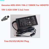 Genuine HOIOTO ADS-65HI-19A-2 19065E 19V 3.42A 65W 5.5x2.1mm ADC-19A AC Switching Adapter For Power Supply Charger