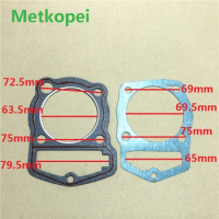 motorcycle CB200 WY200 LF200 cylinder block gasket piston diameter 63.5mm for Honda Lifan 200cc CB WY 200 engine seal parts