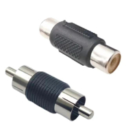 2pcs Dual RCA Male to male female to female Audio Connector Adapter Plug video Coupler AV cable for CCTV camera