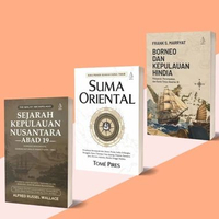 Paket Buku sejarah Indonesia, Suma Oriental, The Malay Archipelago, Borneo Dan Kepulauan Hindia Born