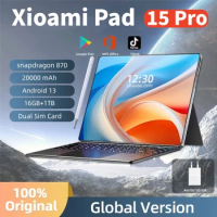 2024 Original Global Version Tablet Android Pad 15 Pro 16GB+1TB Snapdragon 870 Tablets PC 5G Dual SIM Card or WIFI HD 4K Mi Tab