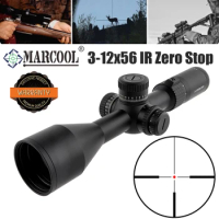 Marcool 3-12X56 SFP IR Scope Zero Stop Function Riflescope for Hunting Tactical Optics Sight for Airsoft Fits for Ar15