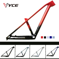 VYCE-Full Carbon Fiber Mountain Bike Frame, MTB Bicycle Frameset, 27.5 in, T1000, 15.5 in, 17.5 in