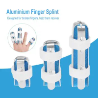 3 Sizes Finger Brace Support Posture Corrector Aluminium Finger Hand Splint Recovery Injury Pain Bending Deformation Correction