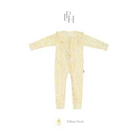 Little Palmerhaus - TENCEL™ Girl Sleepsuit 6.0 (Jumper Tencel Bayi Perempuan) 12 Months YELLOW DUCK