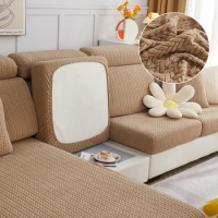 Elastic Thicken Sofa Cushion Covers Pattern Jacquard Sofa Seat Cover for Living Room Protector L Shape Corner Sofa Slipcover