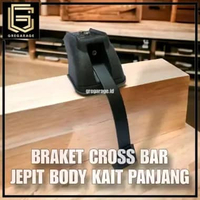 Braket Crossbar Jepit Body Kaki Kotak Kait Panjang Katana Zebra Futura - Offroad Cross Bar Bracket -