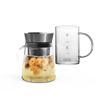 【Driver】甘丹茶壺個人獨享組(泡茶杯 泡茶壺 沖茶壺 耐熱玻璃壺 馬克杯 玻璃杯 茶器 茶具 茶壺茶杯組)