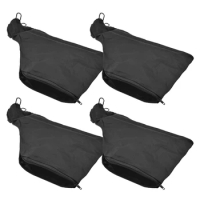 Mitre Saw Dust Bag, Black Dust Collector Bag with Zipper &amp; Wire Stand, for 255 Model Miter Saw 4Pcs