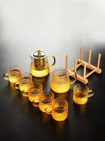 玻璃茶具套裝 家用客廳辦公泡茶耐高溫功夫茶杯茶壺過濾泡茶器【不二雜貨】