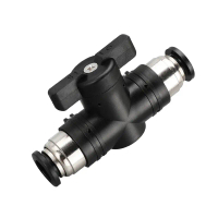 100Pcs Buc Hand Valve 4Mm 6Mm 8Mm 10Mm 12Mm Pneumatic Push In Quick Joint Connector To Turn Switch M
