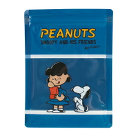 大賀屋 日本製 史努比 PEANUTS 存儲袋 藍色 夾鏈袋 飾品袋 食物袋 糖果袋 餅乾袋 食品級 正版 J00015290