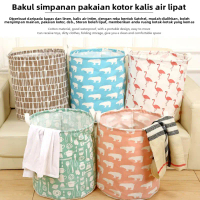 Bakul Dobi Kain, Isi Rumah, Boleh Dilipat, untuk Mainan dan Pakaian, Tong Penyimpanan, Hamper Dobi S