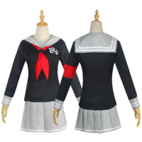 Game Danganronpa: Trigger Happy Havoc Peko Pekoyama Cosplay Costumes School Uniforms