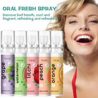 Fruit Flavor Fresh Breath Spray Cool Mouth Freshener Remove Portable Long Breath Travel Lasting Sweet Care Bad Work Oral Sp M0S0