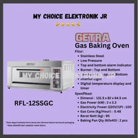 Getra RFL-12SSGC.E Gas Baking Oven /RFL-12SS GC.E - 2Loyang [SPECIAL PO]