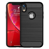 Luxury Soft Carbon Case For iphone xr Shockproof Bumper Silicone Case For Apple iPhone XR Soft Phone Back Cover