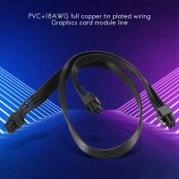 สายพาวเวอร์ซัพพลาย PCI-E 6 พินเป็น 2 พอร์ต 6+2 พิน 6Pin ถึง 8Pin สำหรับ Master Cooler V Series V850