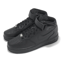 【NIKE 耐吉】休閒鞋 Air Force 1 Mid 07 男鞋 女鞋 黑 全黑 中筒 AF1 魔鬼氈(CW2289-001)