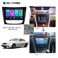SKYFAME Car Radio Stereo For Mercedes Benz E CLASS W211 CLS C219 2005-2009 Android Multimedia System GPS Navigation DVD Player