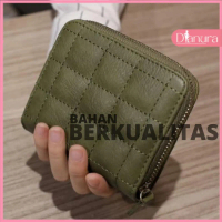 Dompet Pendek Wanita Kotak-Kotak: Import Kecil Lipat Murah Terbaru Lucu Korea Berbahan Kulit PU untu