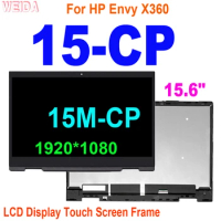 15.6" LCD For HP Envy x360 15-CP 15m-cp 15m-cp0011dx B156HAN02.2 LCD Display Touch Screen Digitizer Assembly Frame 1920*1080