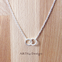 ART64 純銀 捲捲麻花-925純銀項鍊(男款)