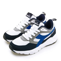 【DIADORA】男 迪亞多那 運動生活時尚潮流復古慢跑鞋 回到未來系列(白藍灰 73295)