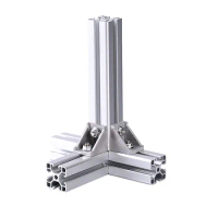 OB4040L Aluminum Extrusion Profile Length 100mm-500mm European Standard Anodized For CNC 3D Printer Parts