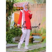 SKY - ()p SETELAN TUNIK OLAHRAGA WANITA MUSLIMAH//BAJU OLAHRAGA WANITA//BAJU OALAHRAGA KEKINIAN//BAJ