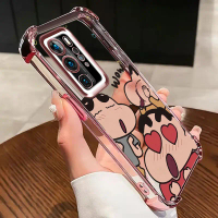 For Huawei P40 Pro P40 P30 Pro P30 P30 Lite Nova 9 Nova 4E Soft Electroplated Four-corner Anti-fall